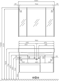 Акватон Мебель для ванной Нортон 100 белая/дуб эндгрейн – фотография-14